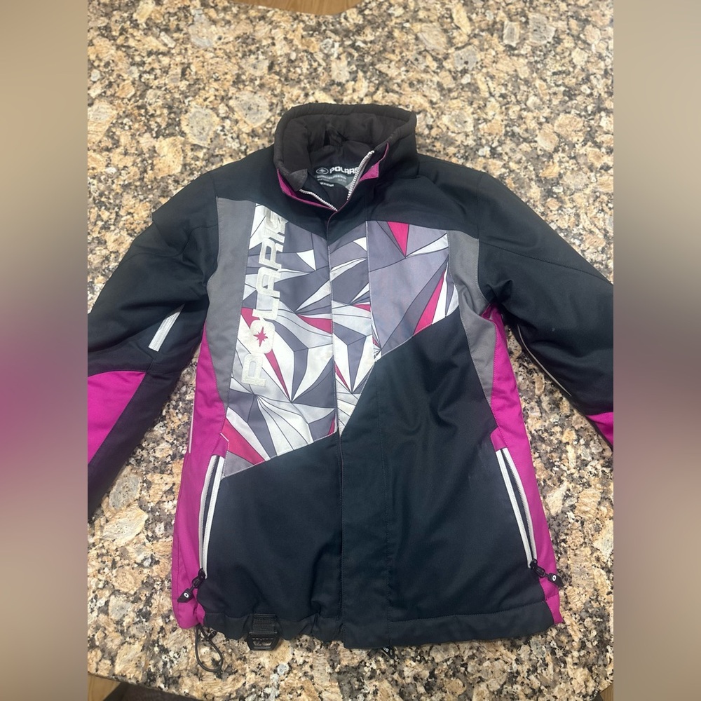 polaris snowmobile coat, small, lightly worn